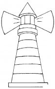 灯塔建筑简笔画步骤图片大全二