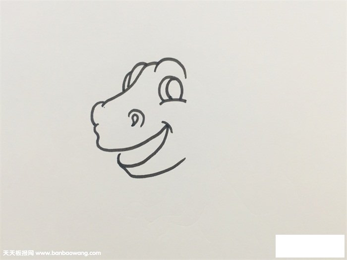 简笔霸王龙画法