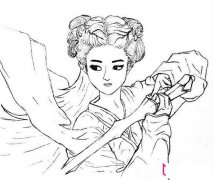 楚乔简笔画