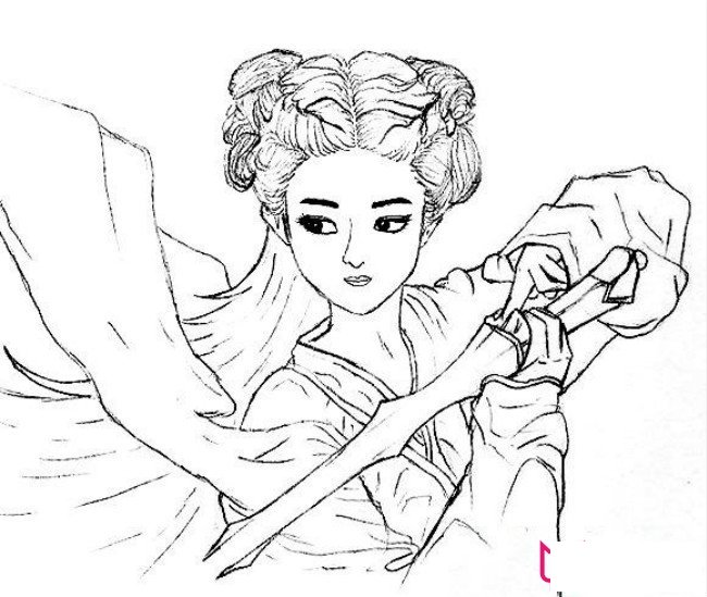 楚乔简笔画