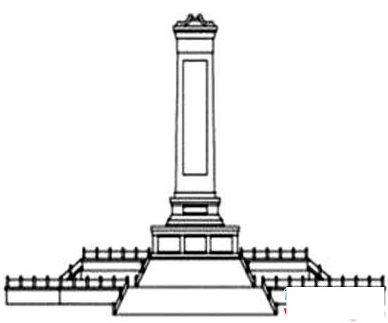 儿童八一建军节节日简笔画图片：八一起义纪念碑