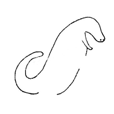 哥斯拉一步一步简笔画