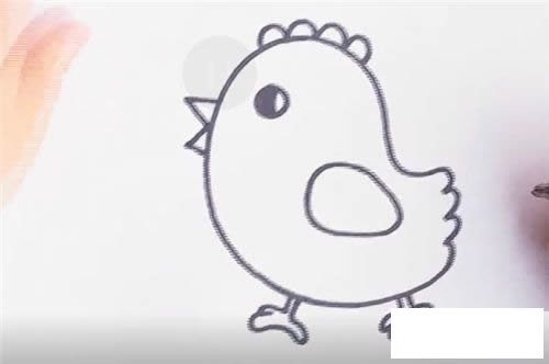 可爱的小黄鸡简笔画