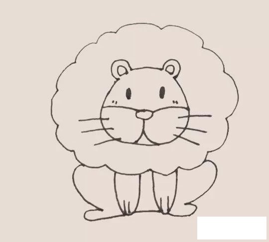 狮子简笔画