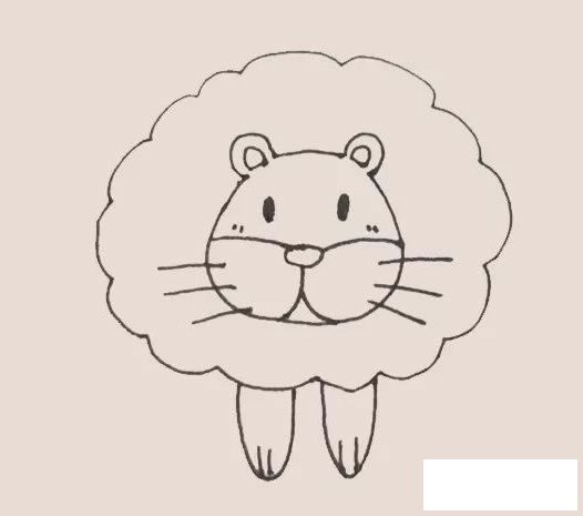 狮子简笔画