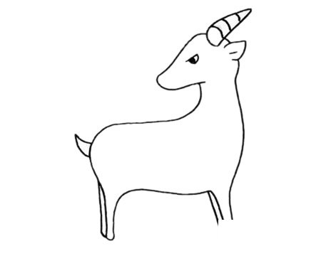 山羊简笔画图片大全作品三