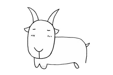 山羊简笔画