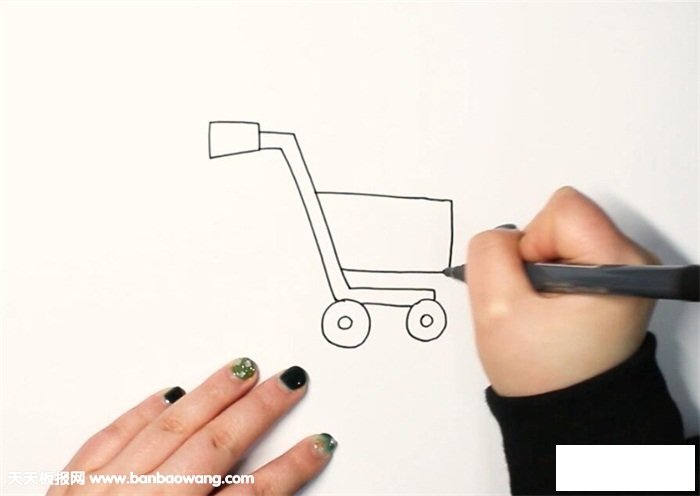 购物车简笔画