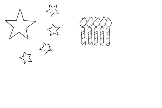 祖国生日快乐简笔画