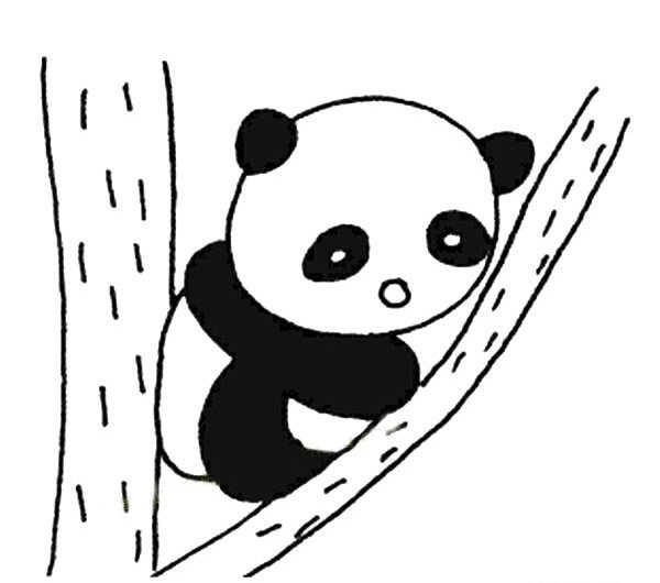 大熊猫简笔画