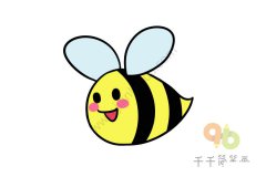 乐哈哈的蜜蜂简笔画图片