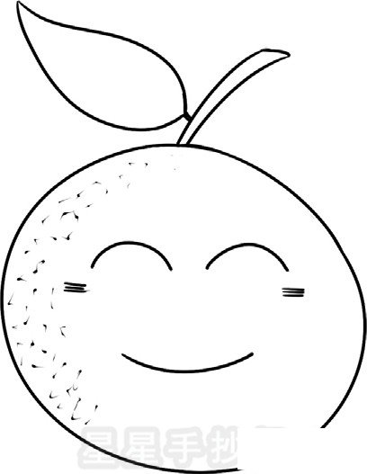 橘子简笔画