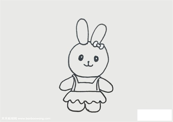 小兔子画法