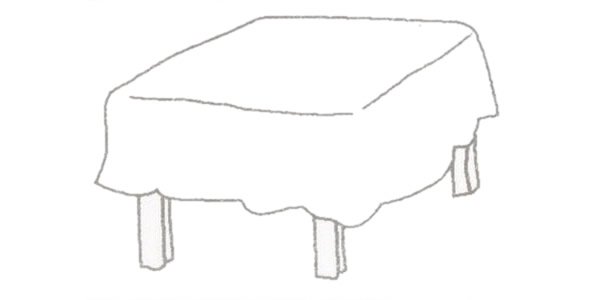 桌子简笔画图片