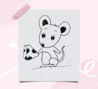 一组简单好上手的简笔画小动物