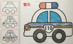 一组男孩超爱的汽车简笔画图片素材大全