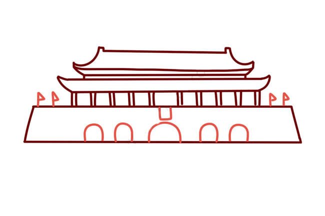 天安门简笔画