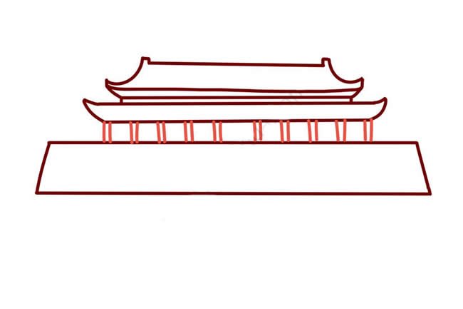 天安门简笔画