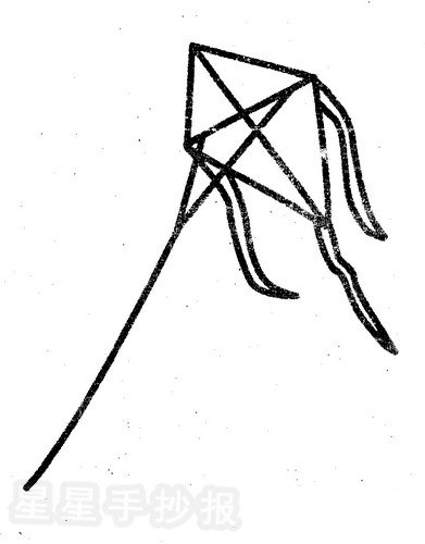 风筝简笔画图片