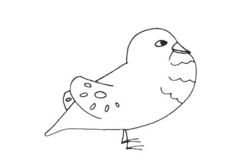 鸳鸯简笔画图片