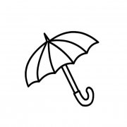 雨伞物品简笔画步骤图片大全四