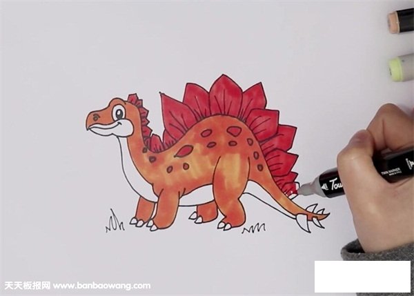 剑龙简笔画