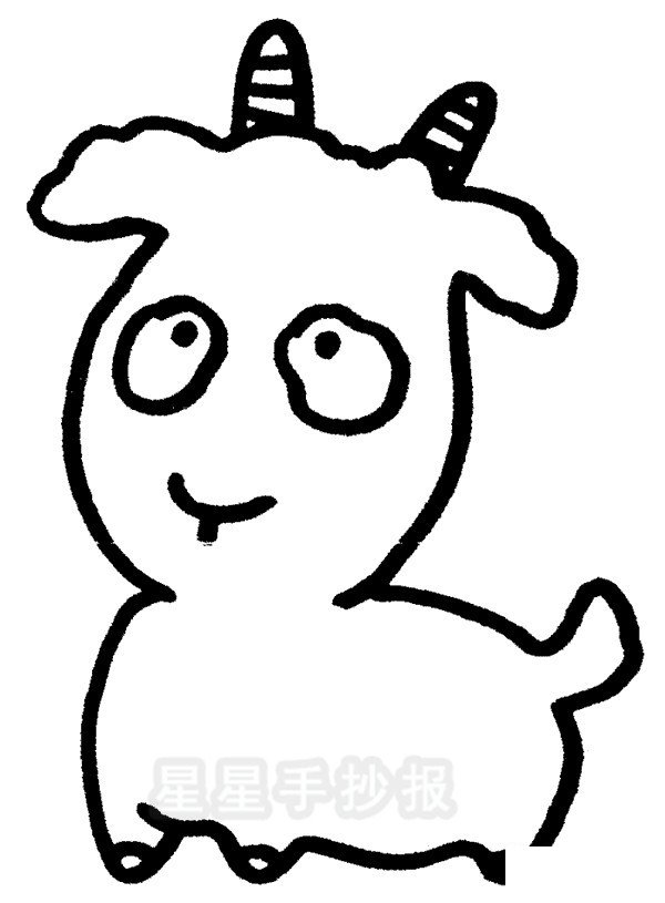 山羊简笔画