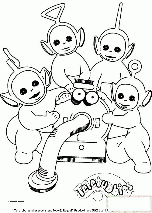 天线宝宝们打扫卫生简笔画