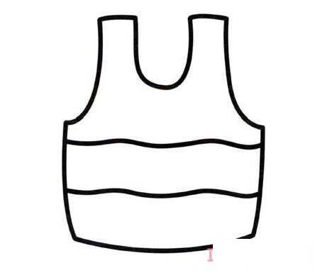 幼儿简笔画服背心怎么画简单好看