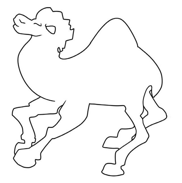 骆驼简笔画步骤图