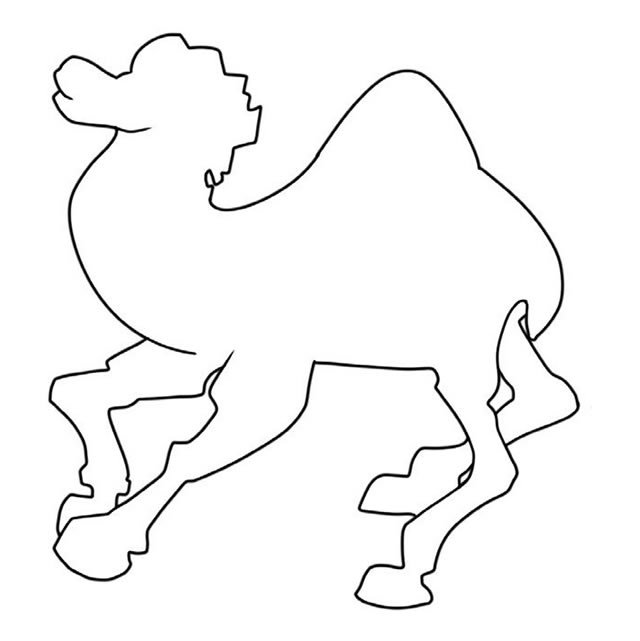 骆驼简笔画步骤图