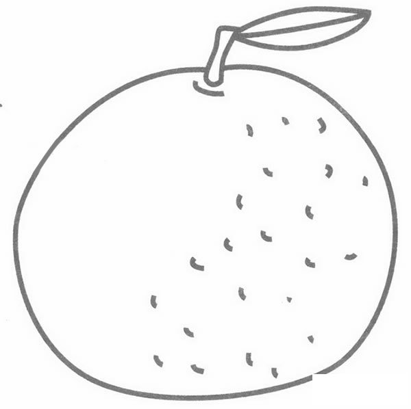 橘子简笔画