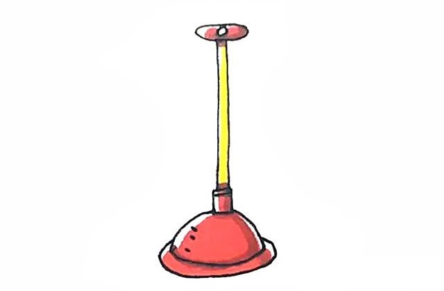 马桶塞简笔画