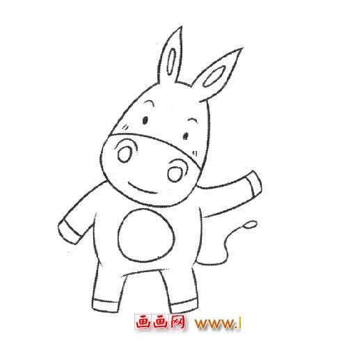 卡通小牛（儿童简笔画）