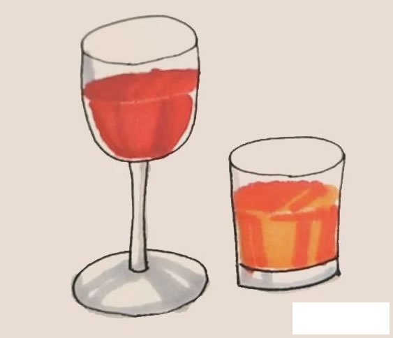 酒杯简笔画
