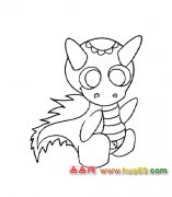简笔画：兴奋的恐龙2