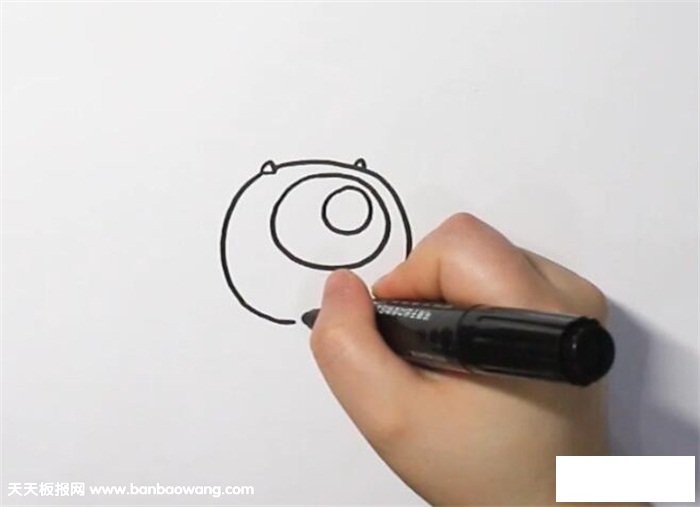 毛怪和大眼仔简笔画