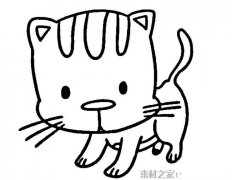 可爱猫咪简笔画图片