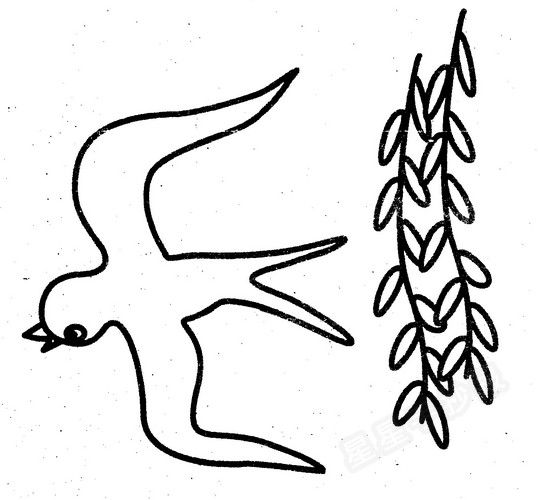 燕子简笔画图片
