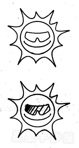 太阳简笔画图片