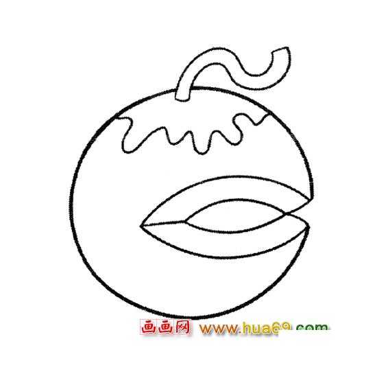 诱人的哈密瓜【简笔画】4