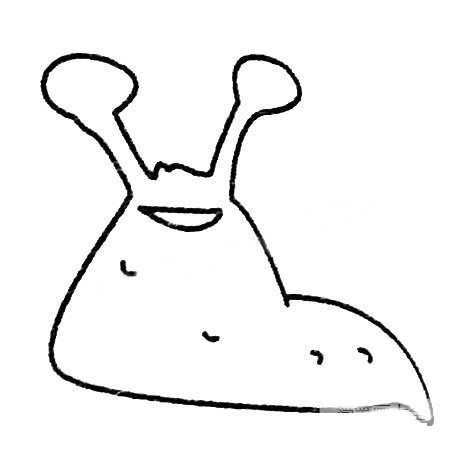 鼻涕虫简笔画图片大全