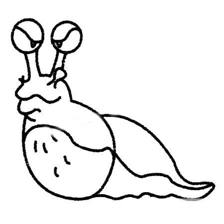 鼻涕虫简笔画图片大全