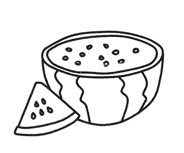超简单的西瓜简笔画图片大全2