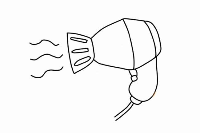 吹风机简笔画