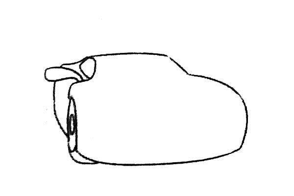 跑车简笔画