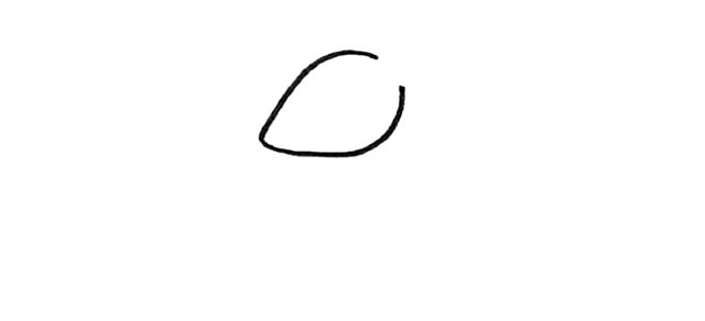 袋鼠简笔画步骤1