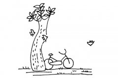 秋天风景简笔画图片素材大全