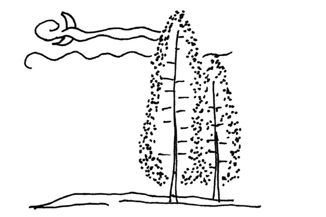 秋天风景简笔画
