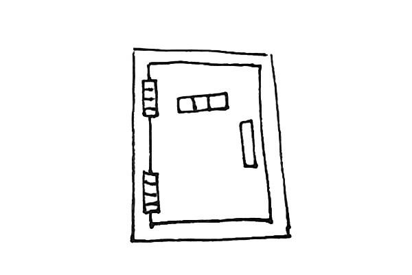 保险柜简笔画